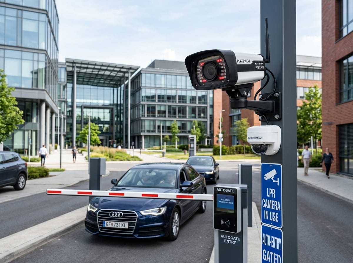 License Plate Recognition Camera and Barrier Integration